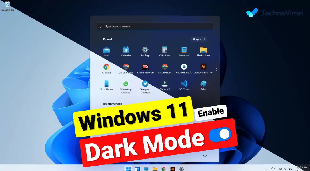 How to enable dark mode in Windows 11