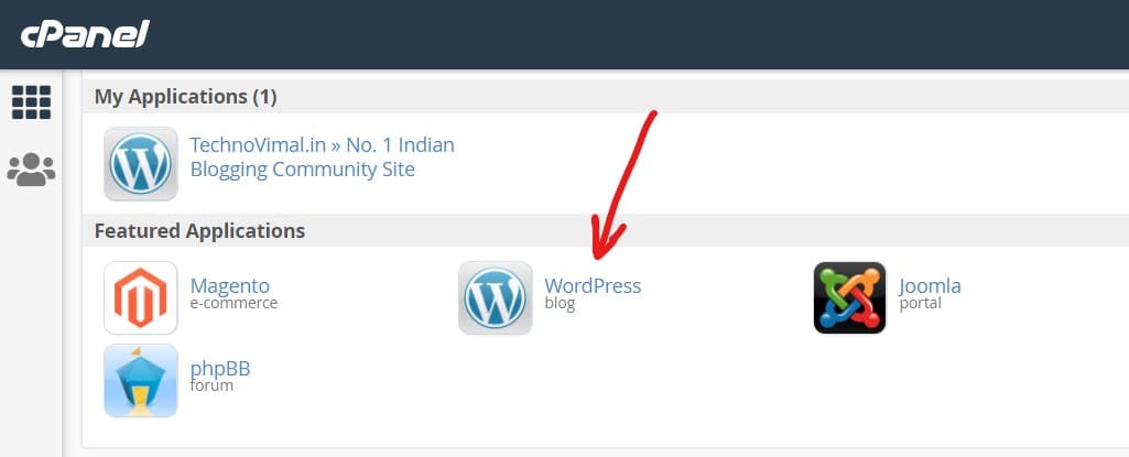 Install WordPress Cpanal