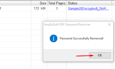 Password Successfully Removed!