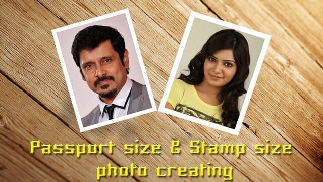How to make passport and stamp size photo