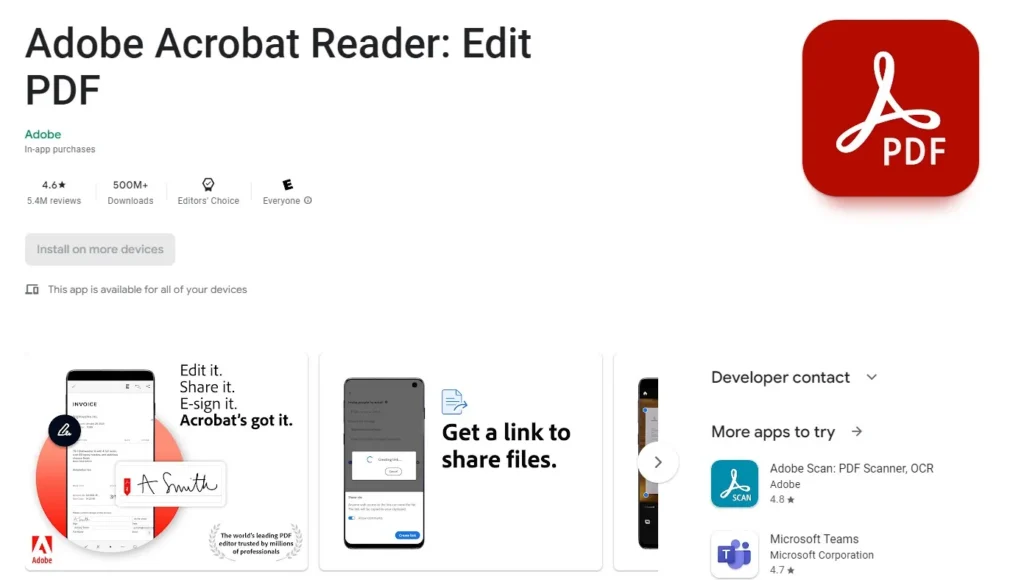 Adobe Acrobat Reader