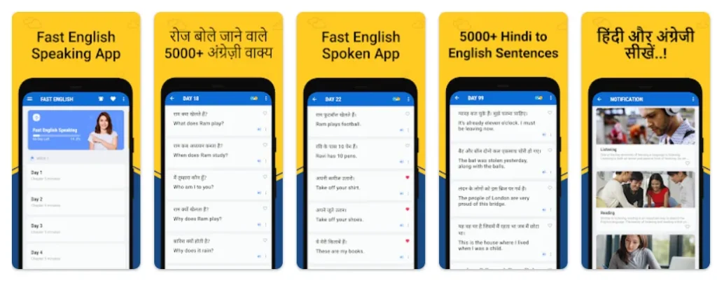 Fast Sentence Hindi to English