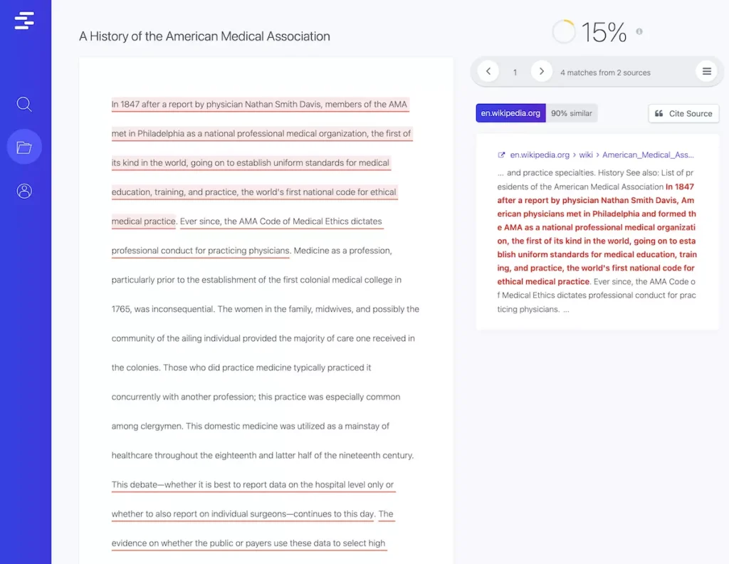 Quetext Plagiarism Checker