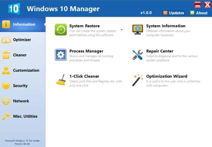 Windows 10 Manager