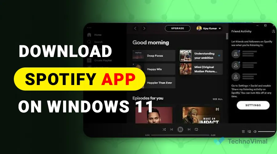 Download Spotify App on Windows 11