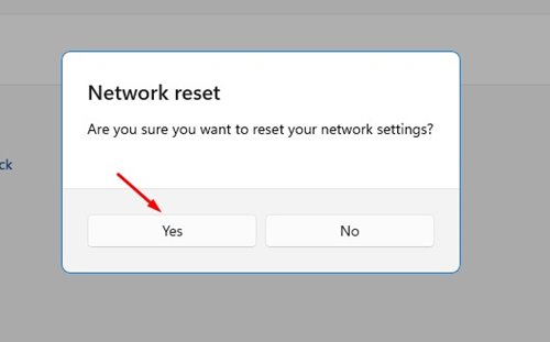 Reset Network Settings